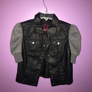 FAUX LEATHER JACKET